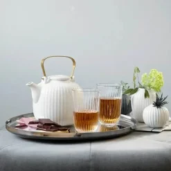 Kähler Hammershøi Tekande 1,2 liter - Porcelæn - Hvid