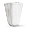 Kähler Hammershøi Undfold Vase H 16,5 x B 13,5 x L 13,5 cm - Ler - Hvid