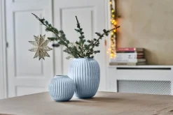 Kähler Hammershøi Vase H 13 cm - Stentøj - Lyseblå