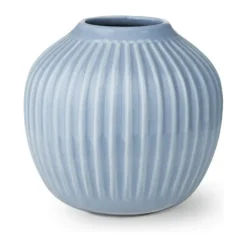 Kähler Hammershøi Vase H 13 cm - Stentøj - Lyseblå