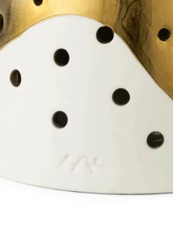 Kähler Nobili Fyrfadsstage - Juletræ H 30 cm - Benporcelæn - Guld