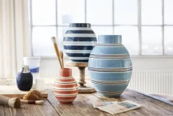 Kähler Omaggio Nuovo Vase H 30 cm - Fajance - Blå