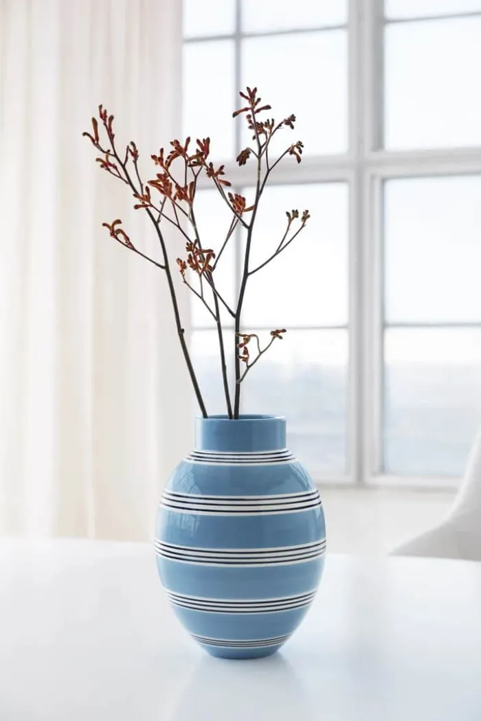 Kähler Omaggio Nuovo Vase H 30 cm - Fajance - Blå