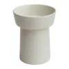 Kähler Ombria Vase H 21 cm - Stentøj - Marmorhvid