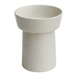 Kähler Ombria Vase H 21 cm - Stentøj - Marmorhvid