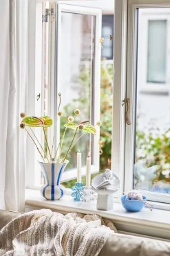 Kähler Signature Vase H 20 cm - Stentøj - Blå