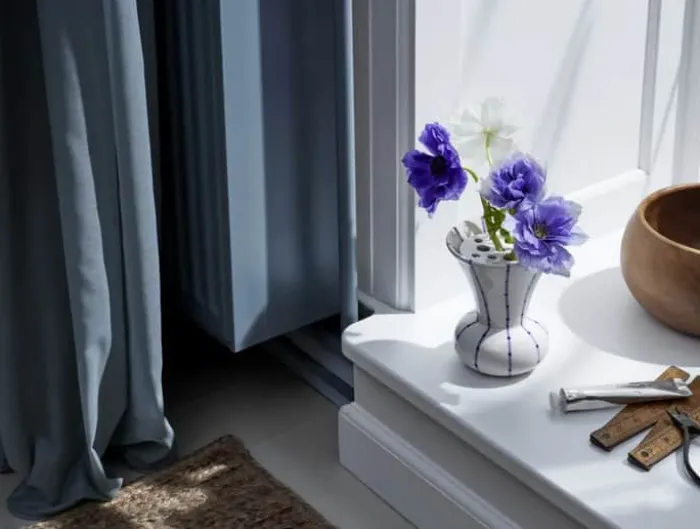 Kähler Signature Vase H 15 cm - Stentøj - Lilla