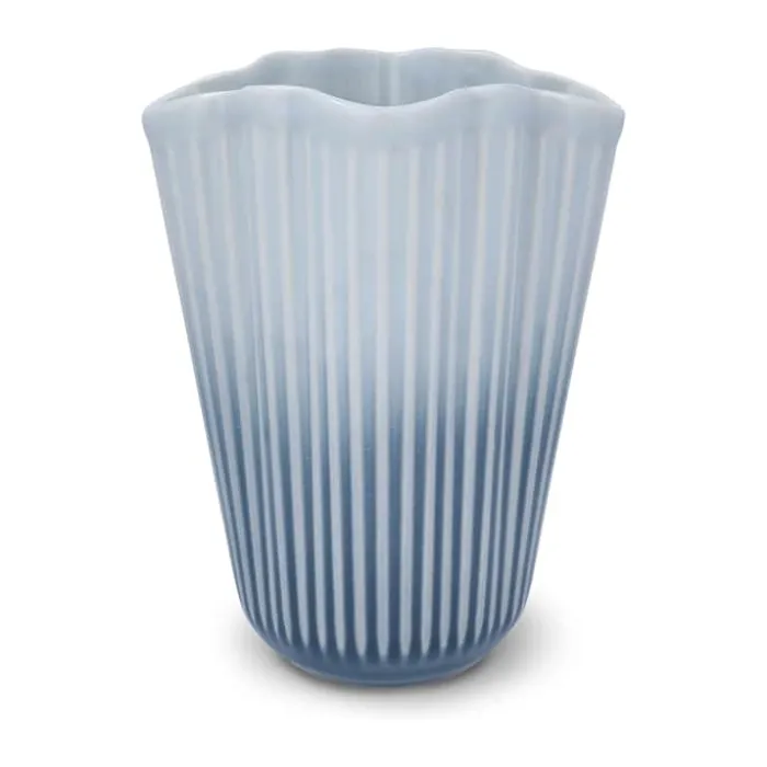 Kähler Unfold Vase H 20,5 cm - Keramik - Blå