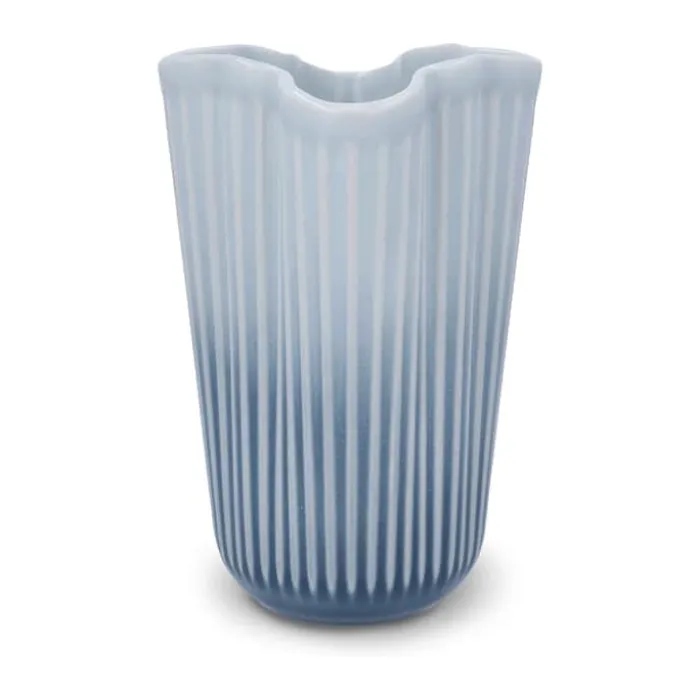 Kähler Unfold Vase H 20,5 cm - Keramik - Blå