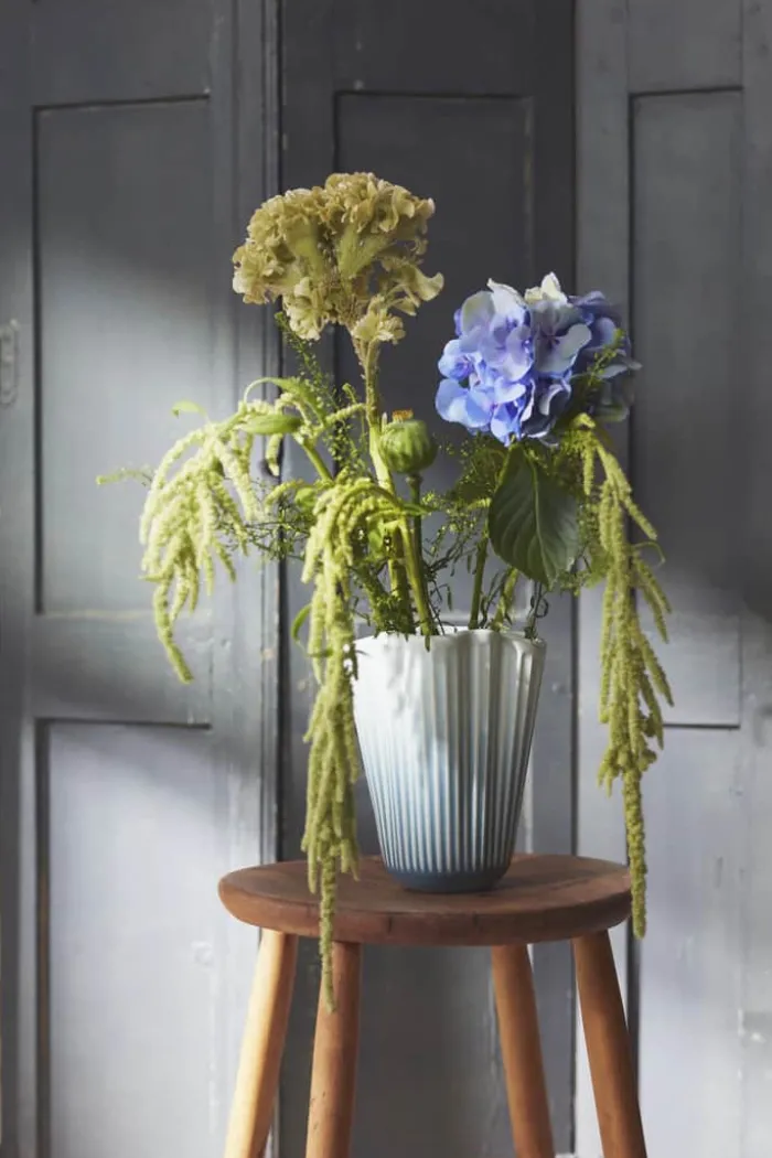 Kähler Unfold Vase H 20,5 cm - Keramik - Blå