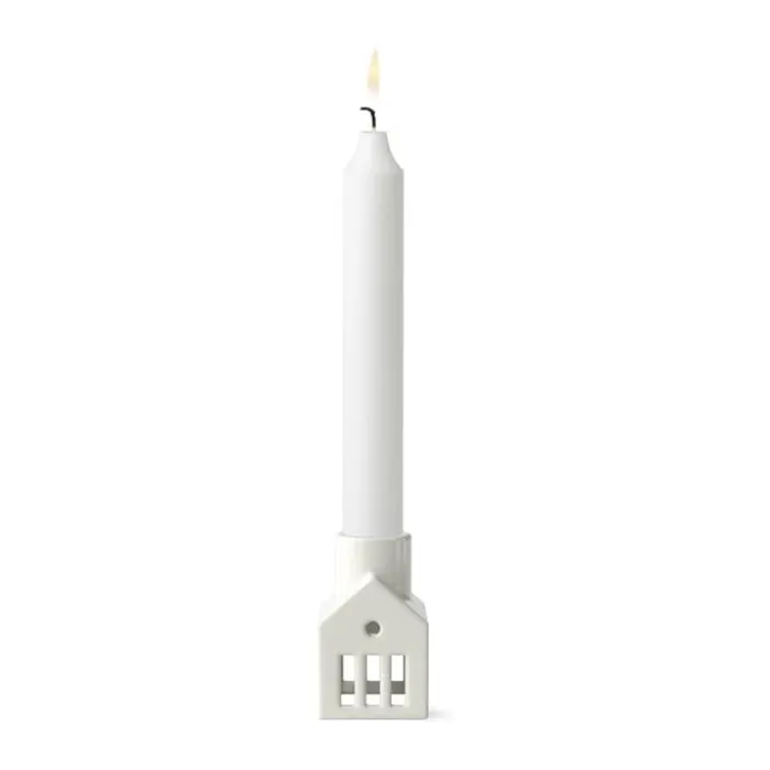 Kähler Urbania Kronelysestage - Mini Hus H 7,5 cm - Keramik - Hvid