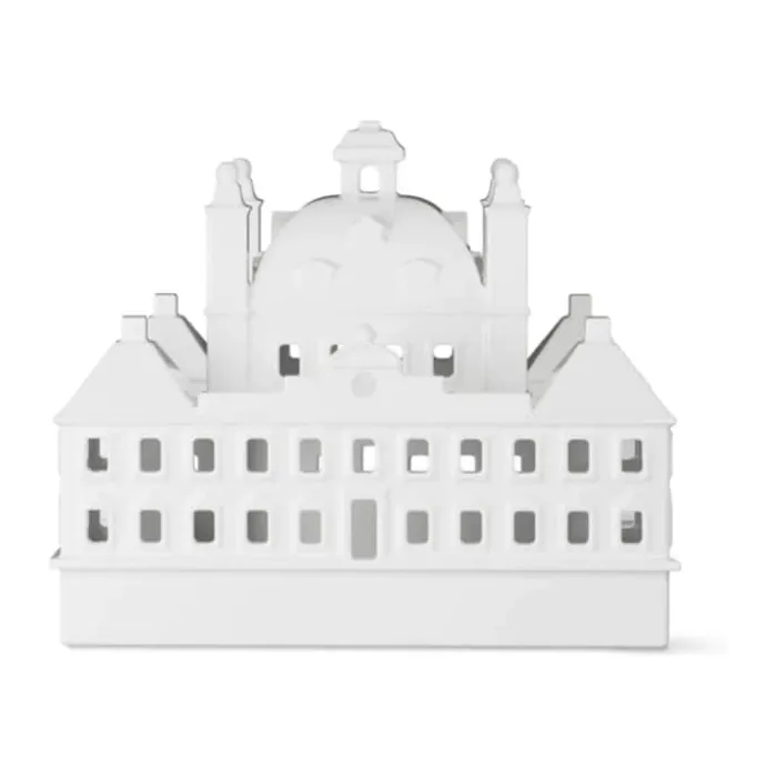 Kähler Urbania Lyshus - Fredensborg Slot H 12,5 x B 15 x L 13 cm - Keramik - Hvid