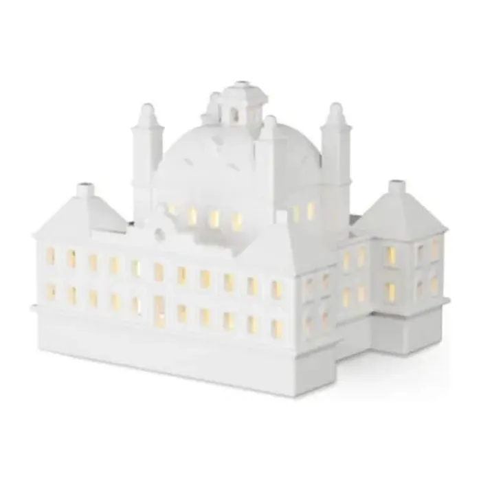 Kähler Urbania Lyshus - Fredensborg Slot H 12,5 x B 15 x L 13 cm - Keramik - Hvid