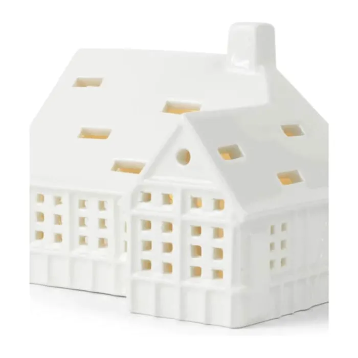 Kähler Urbania Lyshus - H.C. Andersens Hus H 11 cm - Keramik - Hvid
