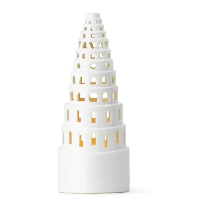 Kähler Urbania Lyshus - Lyshus snoet H 22,5 cm - Keramik - Hvid