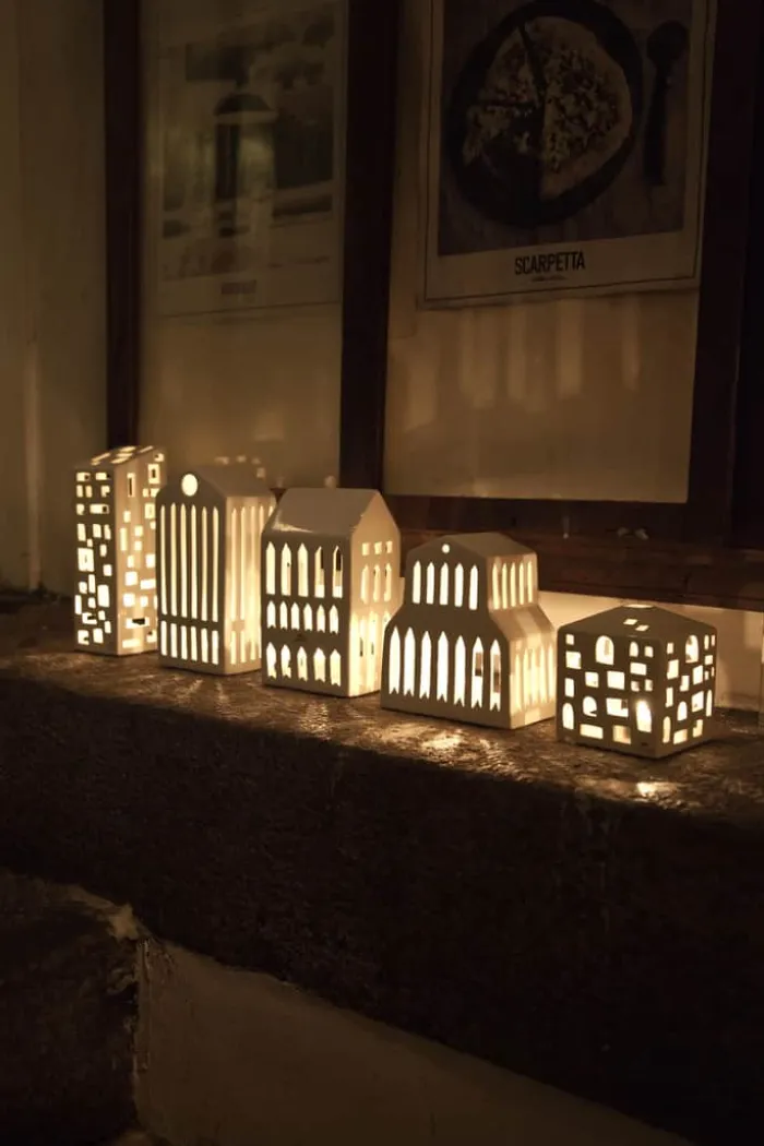 Kähler Urbania Lyshus - Pantheon H 20 cm - Keramik - Hvid