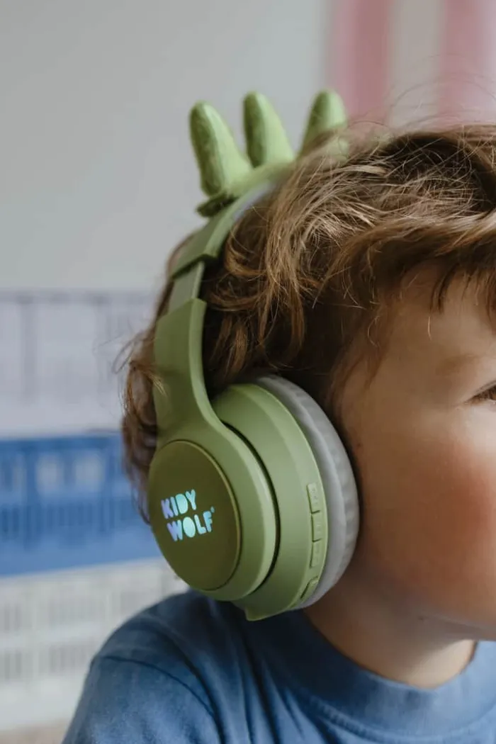 Kidywolf Bluetooth Høretelefoner Fra 4 år og op - Lydstyrkebegrænsning på 85 dB - Inkl. ladekabel