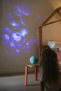 Kidywolf Projektor - Ocean 6 billeder - Indbygget timer - Genopladelig