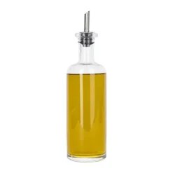 KitchenCraft Olie/Edikkeflaske 450 ml - Glas/metal - Klar