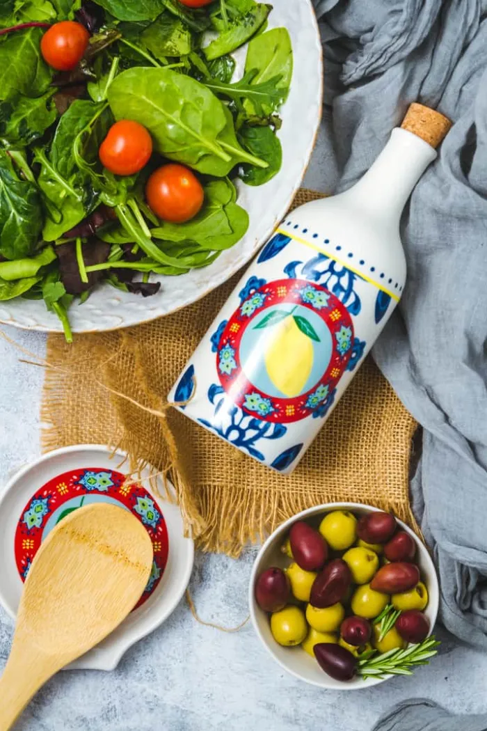 KitchenCraft Olie/Edikkesæt - 2 dele 500 ml - Porcelæn - Multifarvet