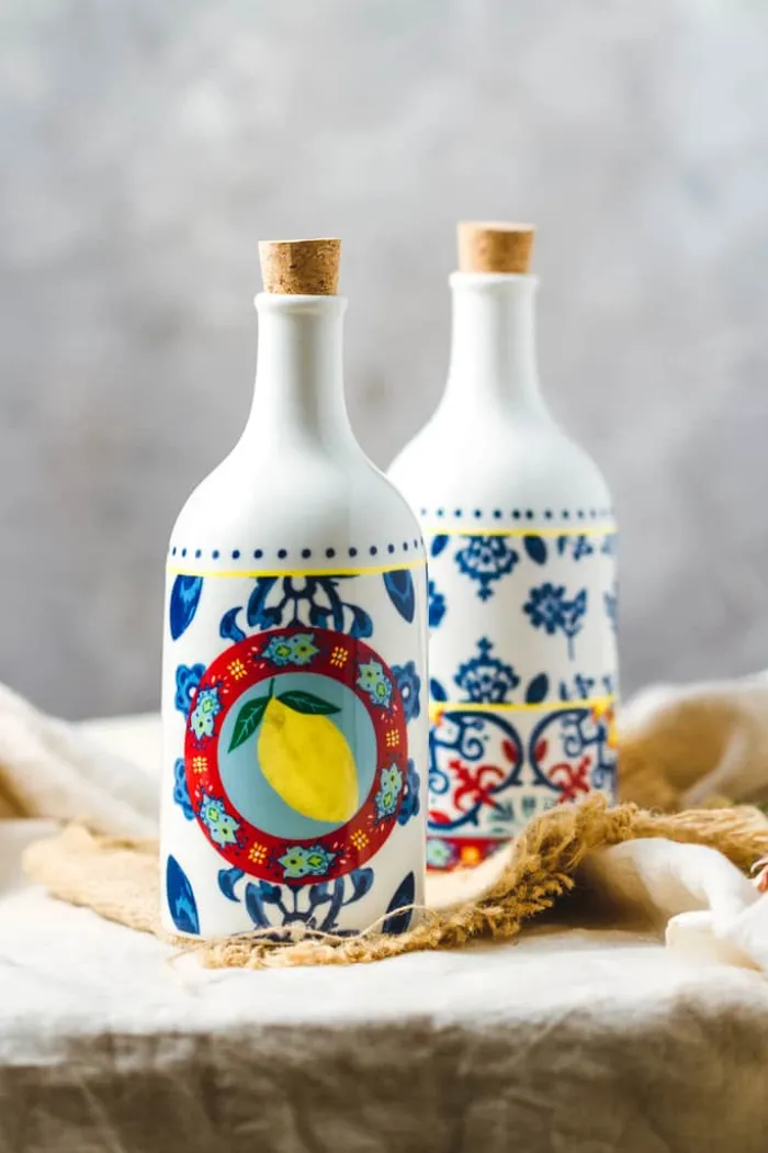 KitchenCraft Olie/Edikkesæt - 2 dele 500 ml - Porcelæn - Multifarvet