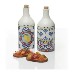KitchenCraft Olie/Edikkesæt - 2 dele 500 ml - Porcelæn - Multifarvet