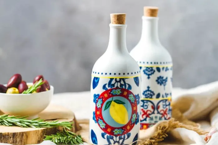 KitchenCraft Olie/Edikkesæt - 2 dele 500 ml - Porcelæn - Multifarvet