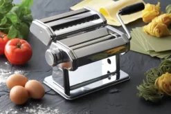 KitchenCraft Pastamaskine H 25 x B 20 x L 34 cm - Rustfrit stål - Sølvfarvet