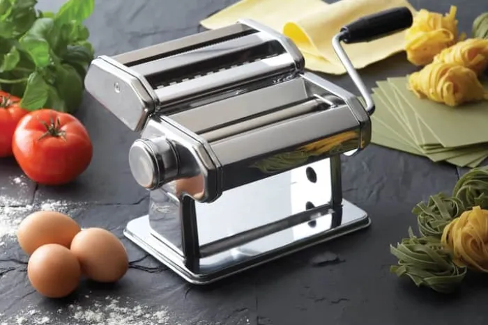 KitchenCraft Pastamaskine H 25 x B 20 x L 34 cm - Rustfrit stål - Sølvfarvet