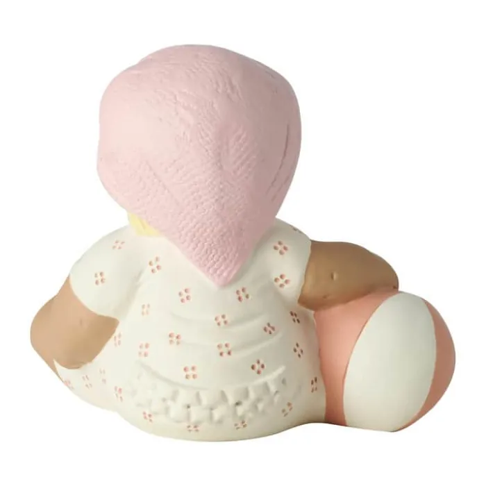 Klarborg Dansk Sommer Badebarn - Sia H 6 cm - Polyresin - Hvid/Lyserød
