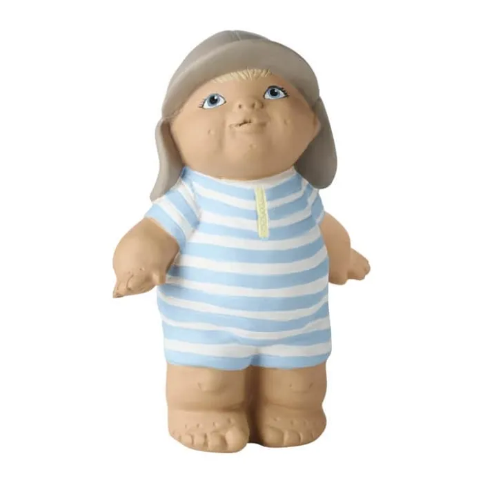 Klarborg Dansk Sommer Badebarn - Huxi H 7,5 cm - Polyresin - Blå/Grå