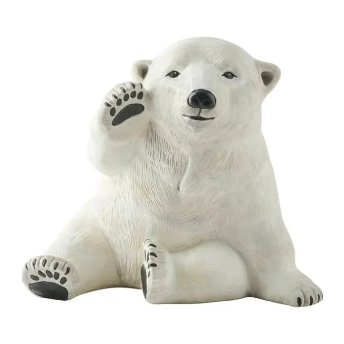 Klarborg Isbjørnefar - Nanok H 15,5 cm - Polyresin - Hvid