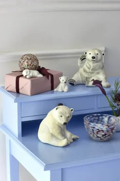 Klarborg Isbjørnefar - Nanok H 15,5 cm - Polyresin - Hvid