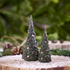 Klarborg Juletræ - Lille H 17 cm - Keramik - Grøn
