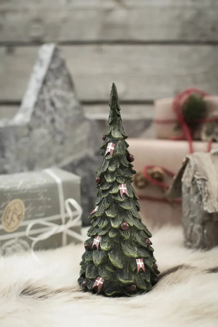 Klarborg Juletræ - Lille H 17 cm - Keramik - Grøn