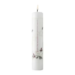 Klarborg Kalenderlys - Anker & Naja H 20 cm - Paraffin - Hvid