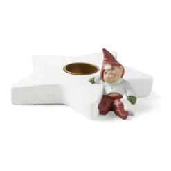 Klarborg Kalenderstage - Anker H 7,5 cm - Polyresin - Hvid