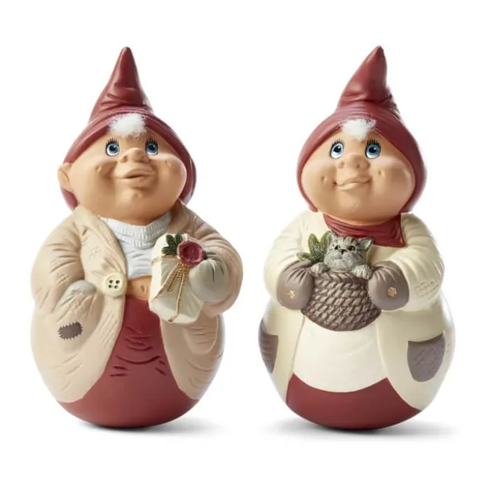 Klarborg Kavip - Nisse Sille H 15,5 cm - Polyresin - Rød