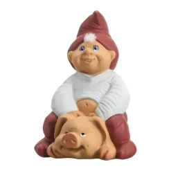 Klarborg Nisse - Anton H 30 cm - Keramik - Rød/grå