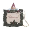 Klarborg Nisse - Ingolf H 19 cm - Keramik - Rød/ Grå