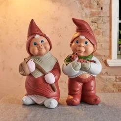 Klarborg Nisse - Store Henning H 50 cm - Polyresin - Rød