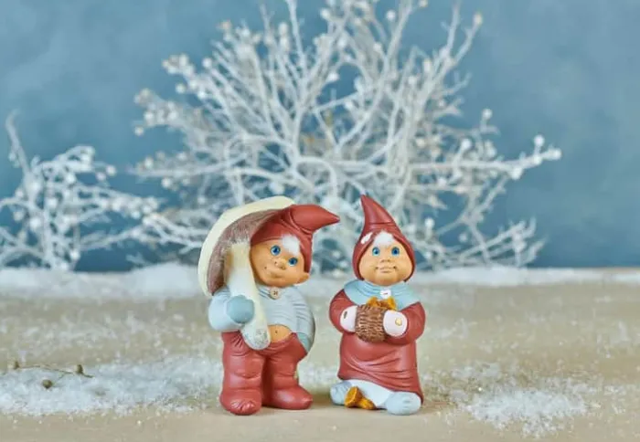Klarborg Nisse - Vincent H 17 cm - Keramik - Rød