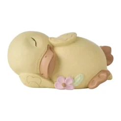 Klarborg Påskeælling - Snerle H 7,5 x L 7,5 cm - Polyresin - Multifarvet