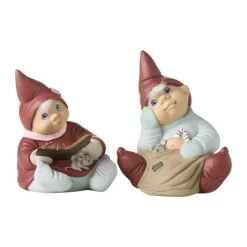 Klarborg Årsnissepar 2023 - Cirkeline & Sylvester H 11 cm - Polyresin - Rød