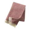 Klippan Knut Plaid B 130 x L 200 cm - 100 % Lammeuld - Rose brown