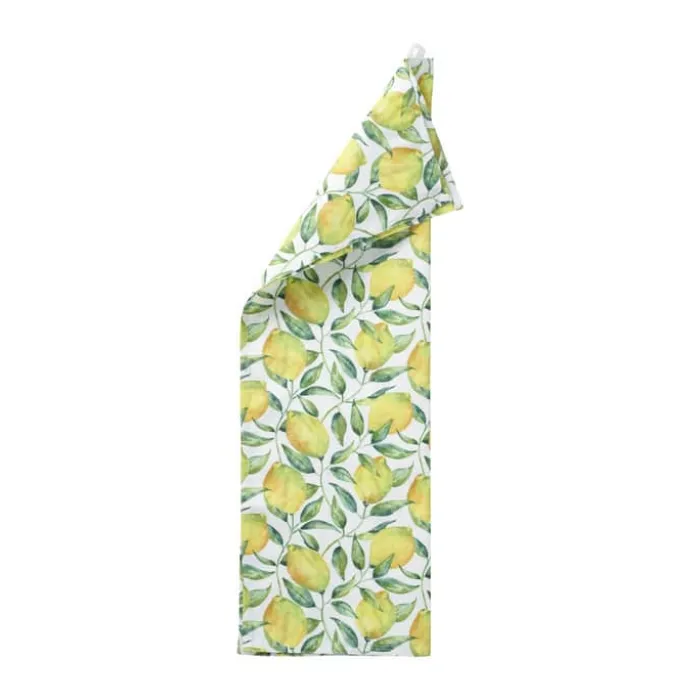 Klippan Viskestykke Lemon Tree B 46 x L 70 cm - Bomuld - Gul/grøn