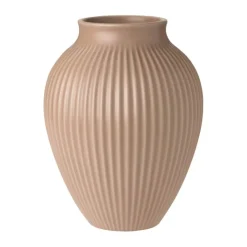 Knabstrup Keramik Riller Vase H 20 cm - Keramik - Dusty Rose