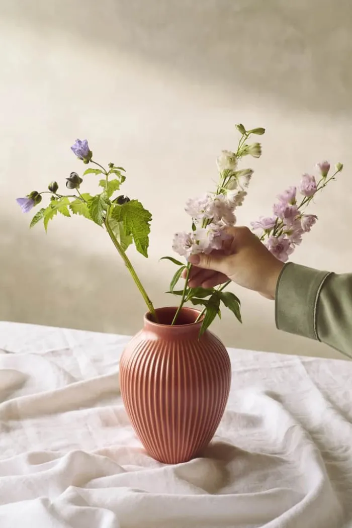 Knabstrup Keramik Vase H 27 cm - Keramik - Koral