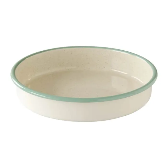 Kockums Jernverk Ovnfast fad Ø 28 cm - Emaljeret kulstofstål - Beige