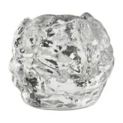 Kosta Boda Snebold Lysestage - 3 stk. H 6 cm - Krystalglas - Klar